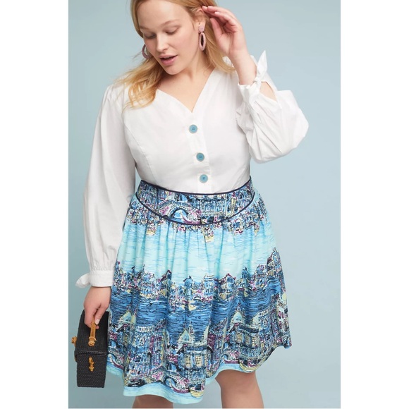 Anthropologie Colloquial A-Line Skirt NWT SZ 18W - Picture 5 of 16